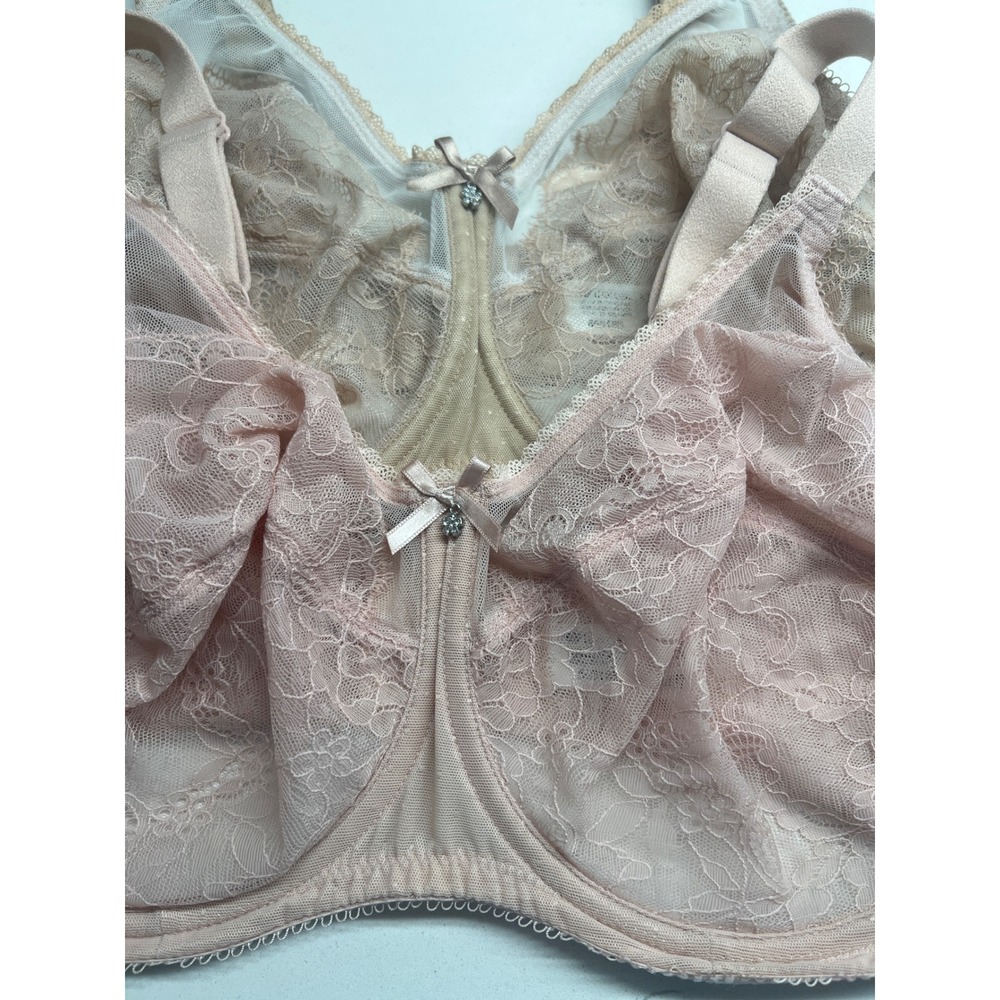 Wacoal Lace Retro Chic Full Figure‎ Underwire Bra Bundle 34G Pink Beige